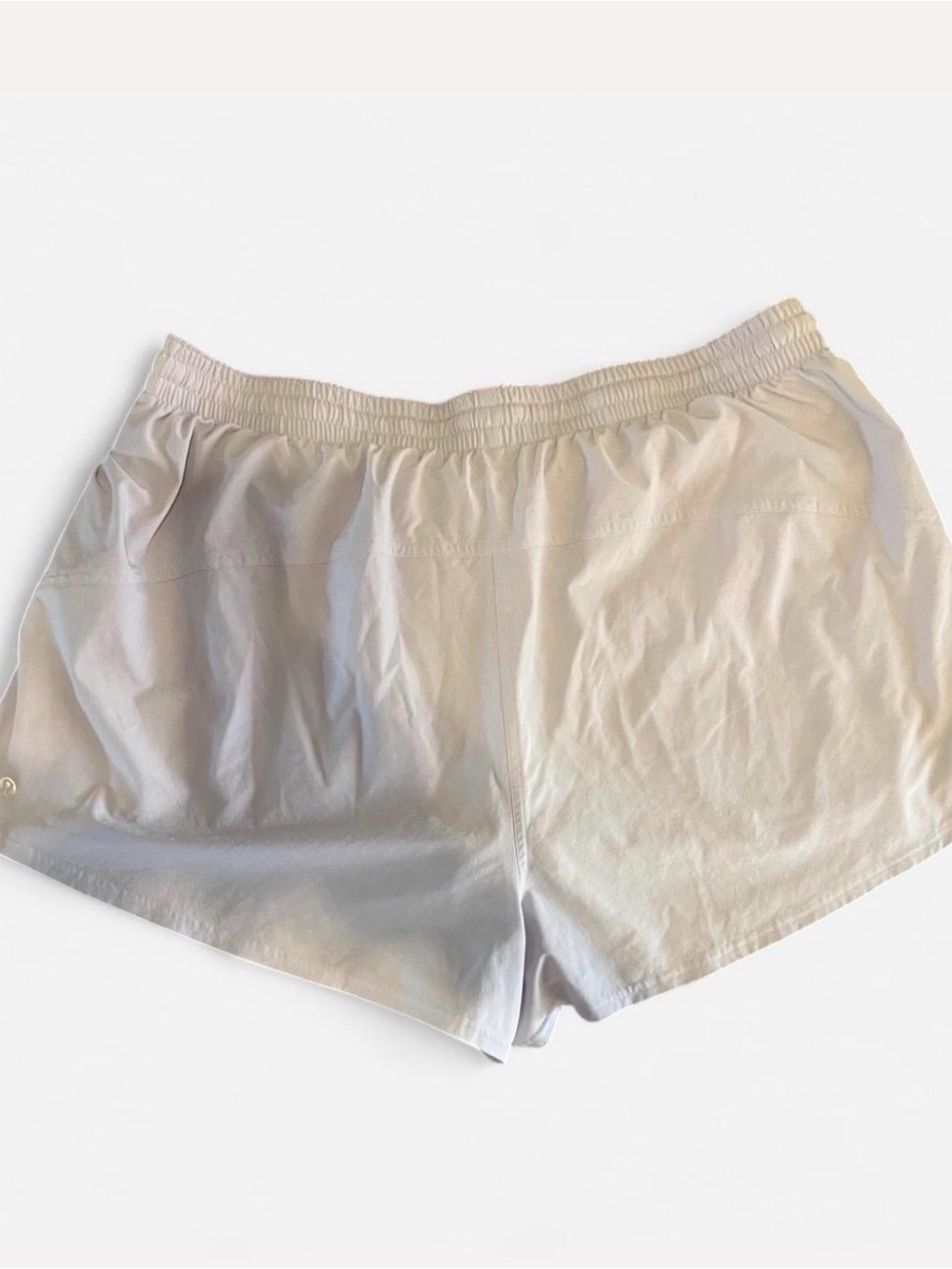 lululemon athletica Light Lavender Athletic Shorts with Navy Trim - Picture 3 of 5